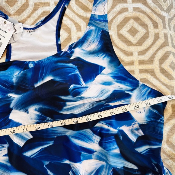 Calypsa by Modli Maya Tankini Swim Top  plus size 4x - Picture 4 of 9